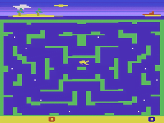Lochjaw title screen for Atari 2600